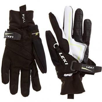 Shark Lady Handschuh‑Set LEKI, Nordic Cruise Edition, Schwarz/Gold, 6 C