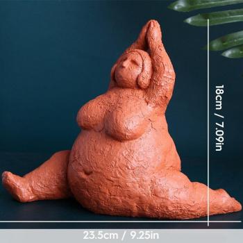 Kunstvolle Yoga Figur