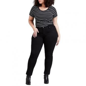 Skinny‑Fit Denim‑Jeans Levi's Plus „311 PL Shaping Skinny“ – Damenmodell – Größe 20 (50) – 78 % Baumwolle, 21 % Polyester, 1 % Elasthan – Schwarz