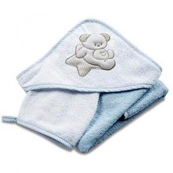 Accappatoio per neonati Italbaby 50 4000 372 Azzurro