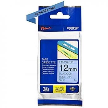 Brother TZe-531 Black On Blue Laminated 12mm P-Touch Labelling Tape
