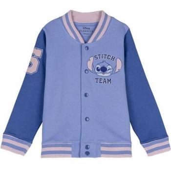 Sudadera juvenil azul con detalle Stitch sin capucha