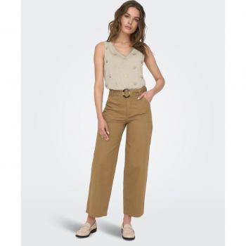Pantalón Ancho con Cinturón “Vogue Waist”