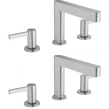 Mélangeur Lavabo 3 Trous HANSGROHE 110 – Bonde Push‑Open Chromée Finoris