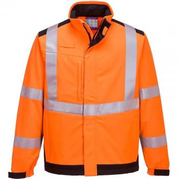 Veste Portwest Softshell Modaflame Arc Électrique 4XL Orange/Marine