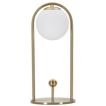 Lampe Mauro Ferretti Glamy Arc A avec abat-jour en verre