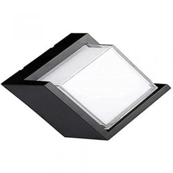 V-TAC VT-827 Lampada LED Da Muro 12W Quadrata Nera 3000K IP65