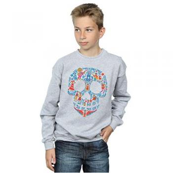 Coco Skull Motif Sweatshirt – Boy’s Size 9 – Grey