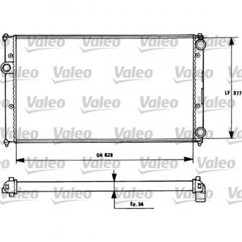 Radiator voor VALEO 731265
