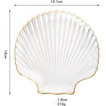 Plateau à Dessert en verre cristal européen fait main