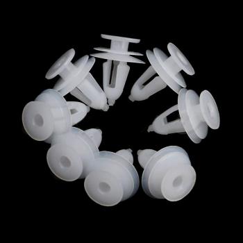 20pcs Clips de retenue pour pare-chocs en plastique blanc 9mm