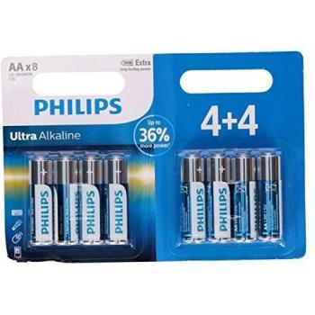 PHILIPS LR6E8B Ultra Alkaline Mignon Batterien 8 Stück