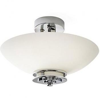 Hendrik 3 Light Semi Flush Bathroom Ceiling Light with LEDs