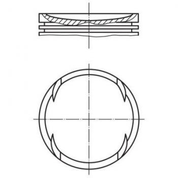 Pistone Motore 028 PI 00120 000 MAHLE