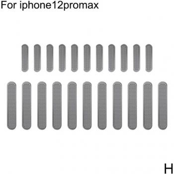 Auricular de altavoz con malla a prueba de polvo y 12 pegatinas para iPhone 12
