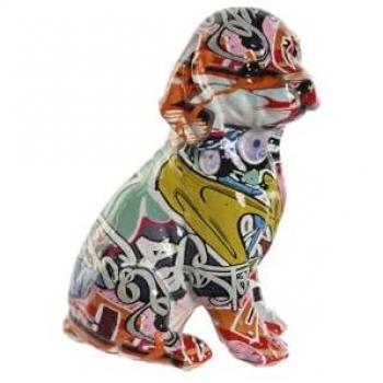 Cane Decorativo Multicolore Home Esprit 13,5 x 9,5 x 19,5 cm