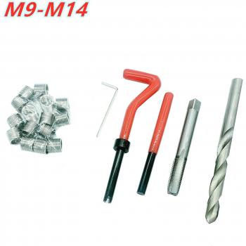 Kit de Herramientas de Reparación de Roscas Métricas para Coches M9 M10 M11 M12 M14