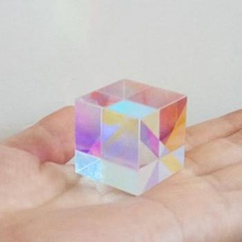 Dichroic Cube Prism for Light Spectrum Teaching 20mm