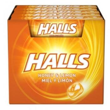 Halls Miel y Limón Caja 20 Sticks x 32g