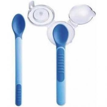 Spoon & Cover Azul MAM Heat Sensitive – 2 unidades