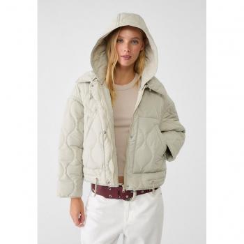 Stradivarius Kapuzenjacke Eisgrau L