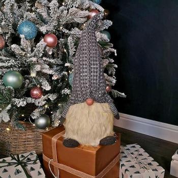 50cm Dark Grey Sitting Gonk, Samuel Alexander, Battery Operated