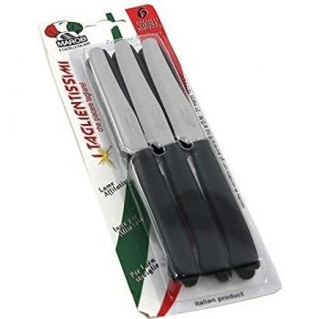 Marietti 9448030 Coltelli Tavola Dentati P.Tonda 6PZ, Marrone