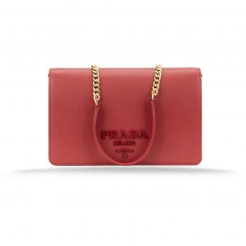Shoulder Bag Prada Rosso Donna 1BP018
