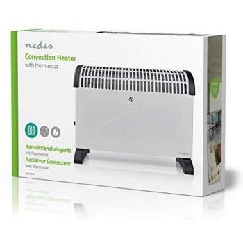 Nedis Convecteur Thermostat 2000 W Blanc à 3 Réglages