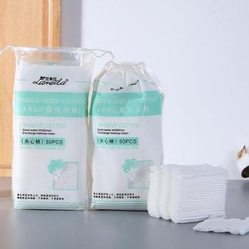 Sandwich Style Cotton Pads for Makeup & Nail Care