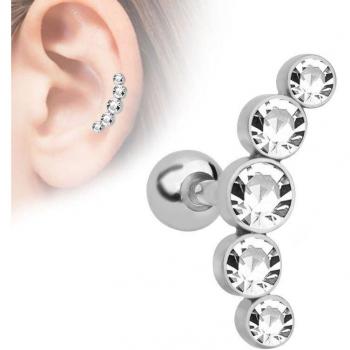 Mini Aretes Lunares de Acero