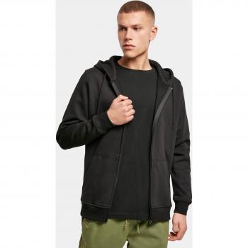 Hoodie Heavy Zip Negro Build Your Brand para Hombre S-XXL