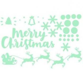 Leuchtende Weihnachtsdekor Aufkleber für Decke und Wände