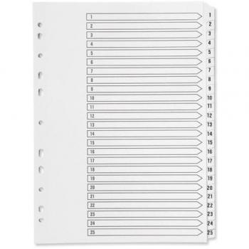Q-Connect A4 1-25 Clear Tab Index