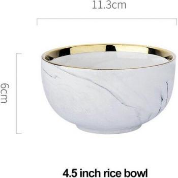 White Marble Dinner Plates and Bowls