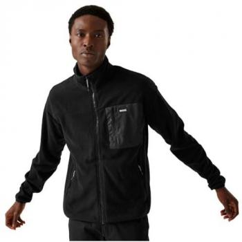 Regatta Frankie Full-Zip Fleece Herren – Schwarz M – RMA959-800
