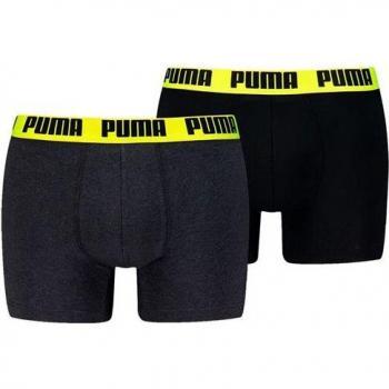 Boxer Puma Everyday Gris Jaune 2 unités