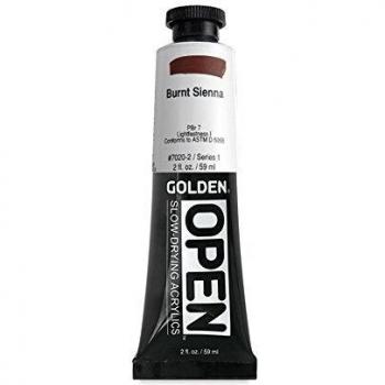 Burnt Sienna OPEN Acrylic Paint by GOLDEN 2 oz