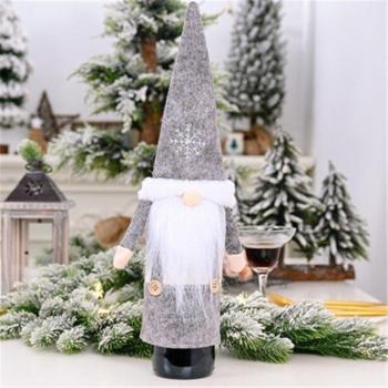 Couvre-bouteille de vin pour Noël et Nouvel An
