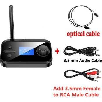 Récepteur Bluetooth 5.0 avec connectivité RCA et 3.5mm