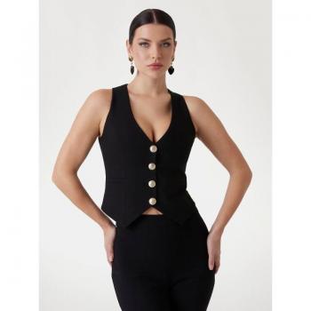 Guess Women's Black Stretch Vest by Marciano