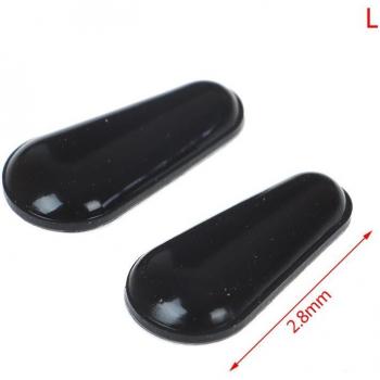 10 Pair Black Silicone Nose Pads with Water Drops for Glasses