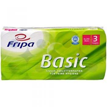 Fripa Toilettenpapier Basic, 2-lagig, weiß