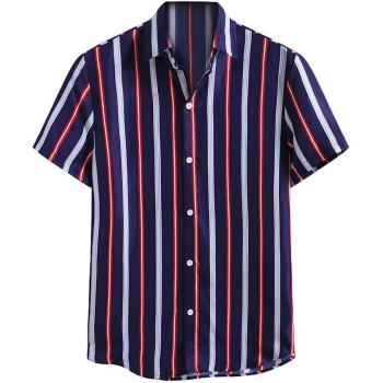 Chemise Lâche à Rayures pour Hommes
