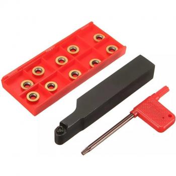 Outil de fraisage externe SRAPR1616H10 avec 10 inserts RPMT10T3MO