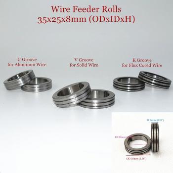 Welding Wire Feeder Roll V U K Knurl Groove 0.8mm for Gasless Flux-Cored Welding