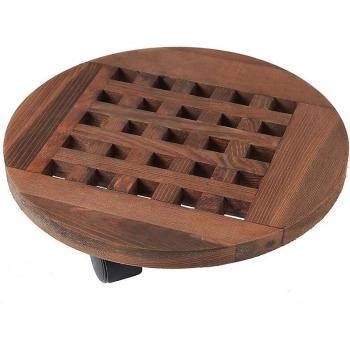 25cm Flower Pot Mover with Removable Tray and Wheels