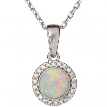 Colgante de Plata 'Goddess Opal' 6 mm