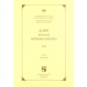 Quaderni della sezione di glottologia e linguistica del Dipartimento di studi medievali e moderni