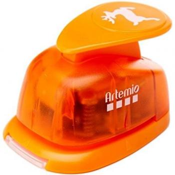 Perforatrice à Levier Moyenne 2,5 cm Renne 2 Plastique Multicolore, 8,5 x 5 x 12 cm